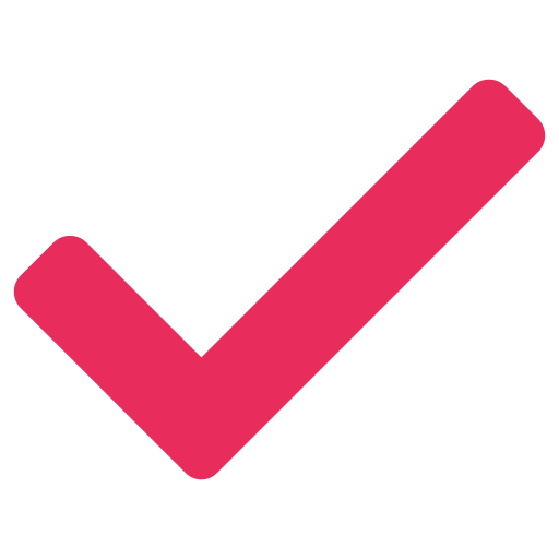 Usher task list red check icon
