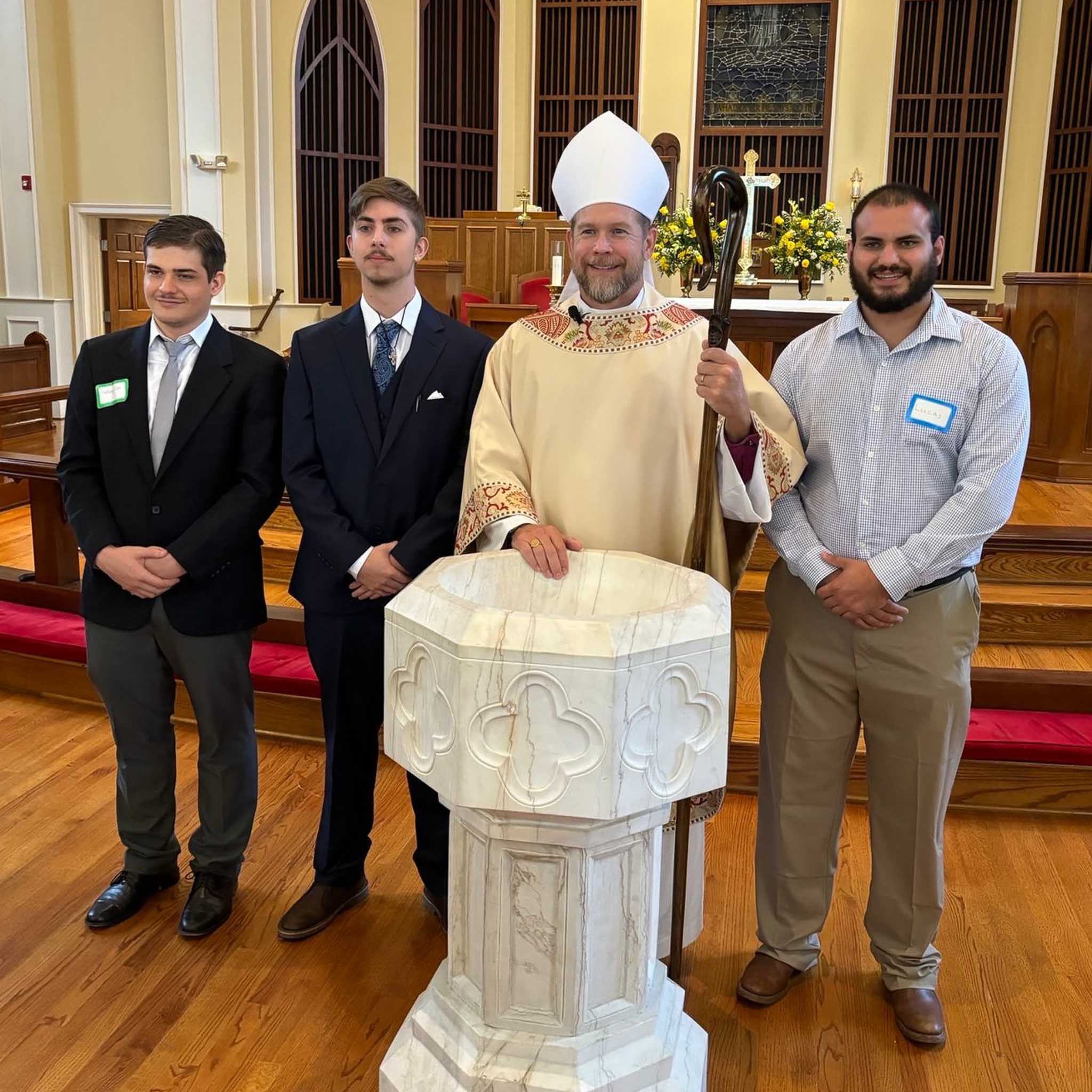 Parishoners who were newly baptised.